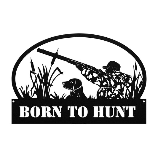 a black and white silhouette of a hunter and his dog