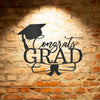 Congrats Grad Cap - Personalized Metal Wall Art Decor.